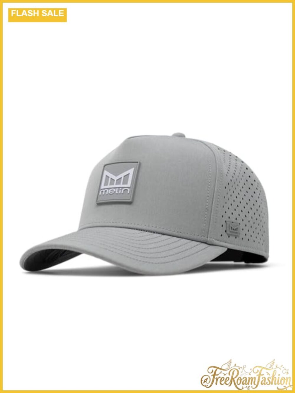 Water Repellent Performance Snapback Hat - Breathable Moisture Wicking Baseball
